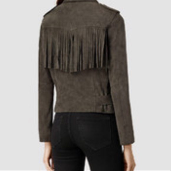 Allsaints suede tassel jacket - Picture 3 of 3